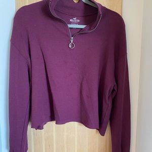 cropped hollister sweater
